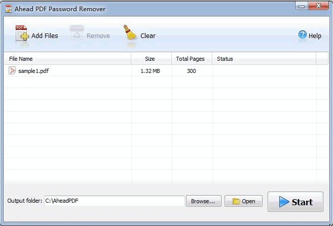 Ahead PDF Password Remover - Screenshot #3