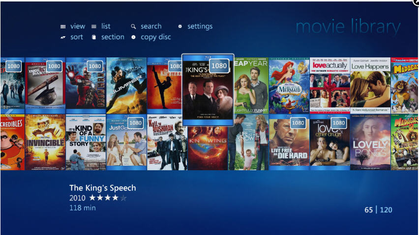 My Movies for Windows Media Center - Screenshot #1