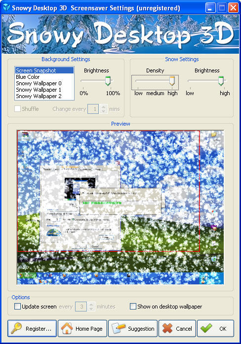 Animated Wallpaper - Snowy Desktop 3D - Screenshot #9