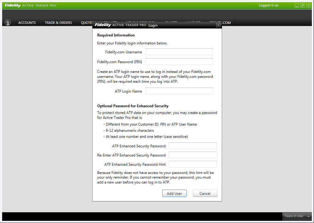Fidelity Active Trader Pro - Screenshot #9
