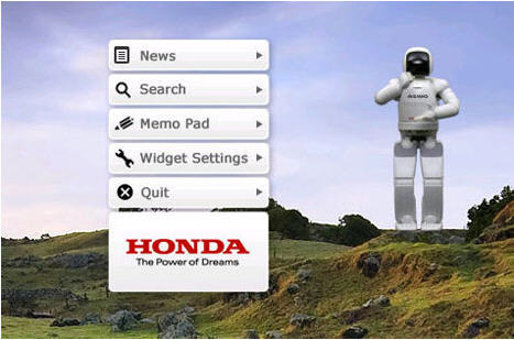 ASIMO DESKTOP WIDGET - Screenshot #1