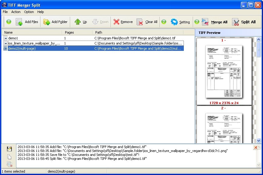 Boxoft TIFF Merge and Split latest version - Get best Windows software