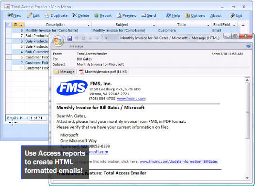 fms total access emailer software