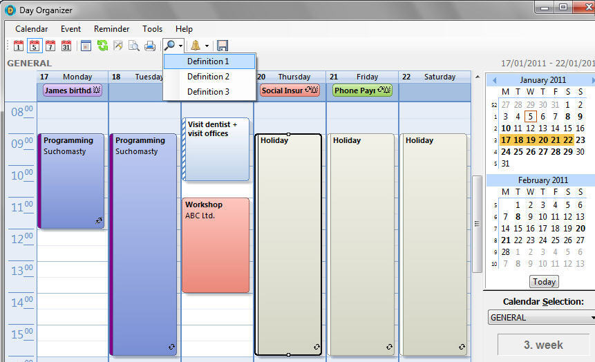 Day Organizer latest version Get best Windows software