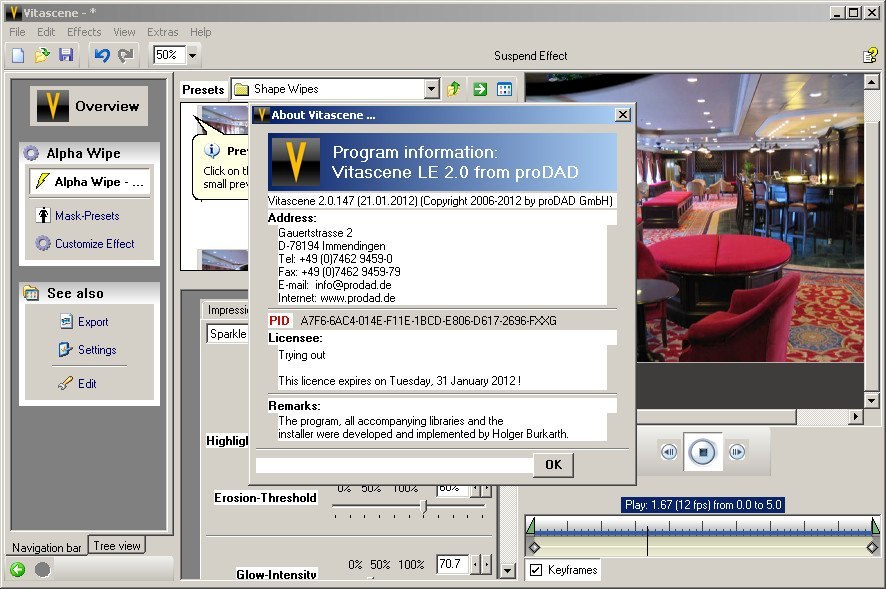 proDAD VitaScene 5.0.312 instal the last version for windows