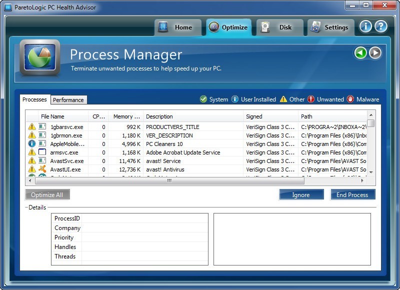 ParetoLogic PC Health Advisor - Screenshot #12