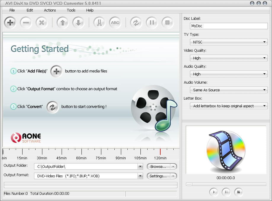 AVI DivX to DVD SVCD VCD Converter - Screenshot #3