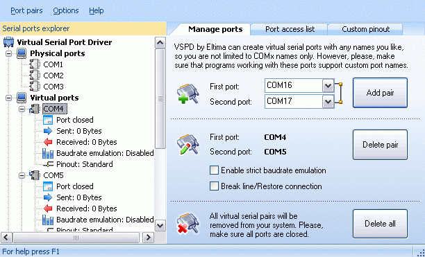Virtual Serial Port Driver - Screenshot #14