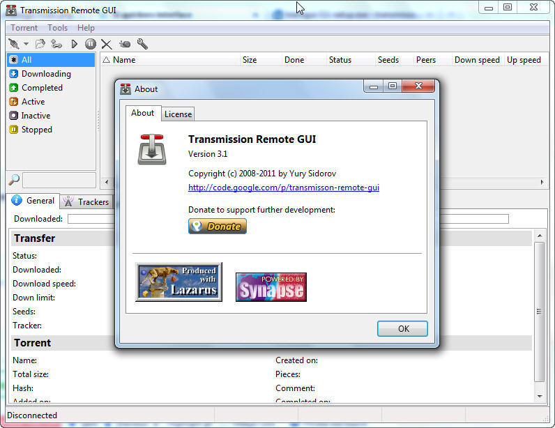 Transmission remote gui windows 10 настройка