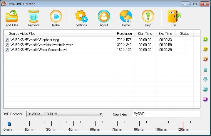 Ultra DVD Creator - Screenshot #2