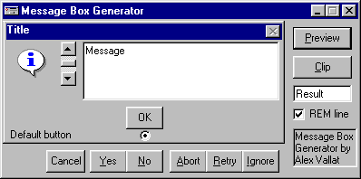 Message Box Generator - Screenshot #1
