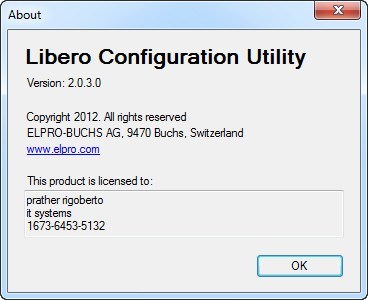 Libero Configuration Utility - Screenshot #1