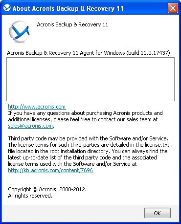 Acronis Backup & Recovery - Screenshot #8