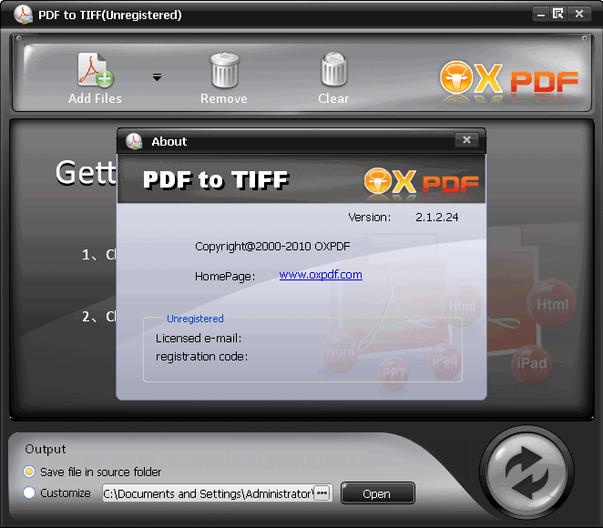 OXPDFtoTiff latest version - Get best Windows software