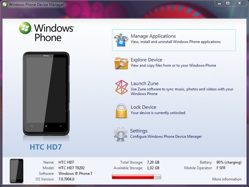 Windows Phone Device Manager latest version Get best Windows software