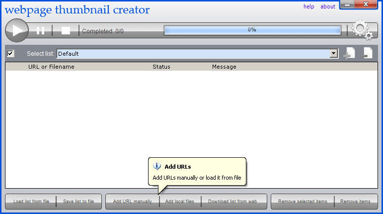 Webpage Thumbnail Creator latest version - Get best Windows software