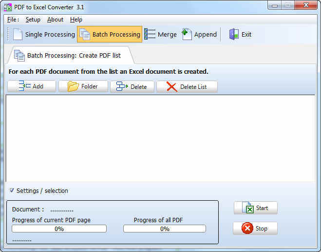 PDF to Excel Converter - Screenshot #5