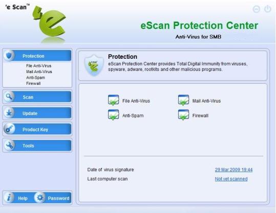 Escan Soft eScan Anti-Virus (AV) Edition for SMB latest version - Get best Windows ...