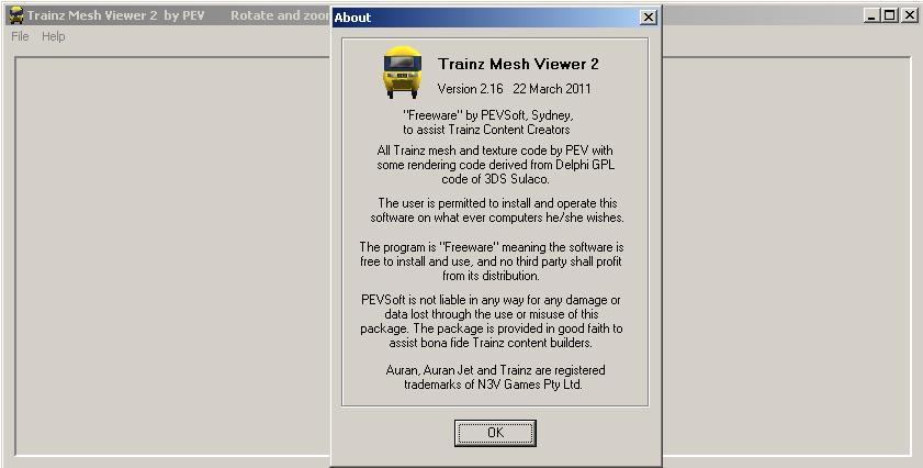 PEVSoft Trainz Mesh Viewer download for free - SoftDeluxe