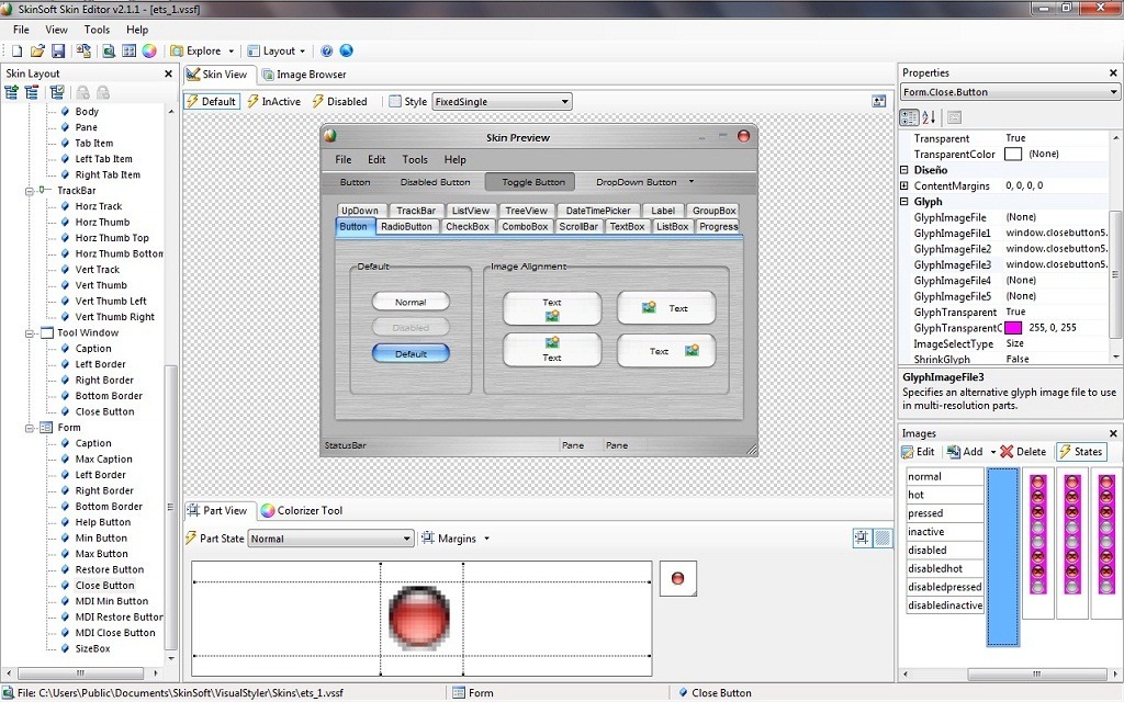 SkinSoft VisualStyler.Net - Screenshot #6