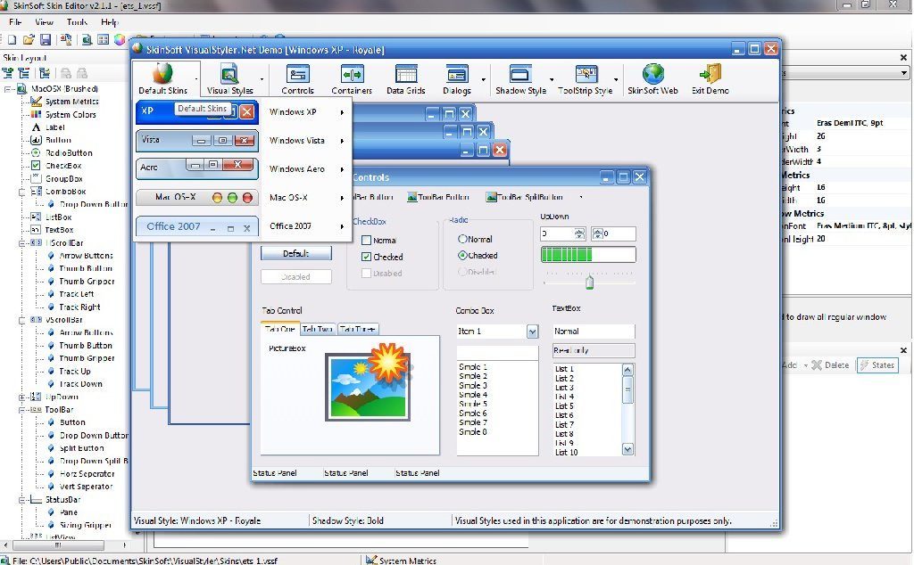 SkinSoft VisualStyler.Net - Screenshot #4