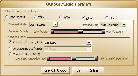 SoundInDepth iPod Audio Converter - Screenshot #1