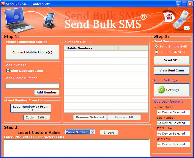send sms pk