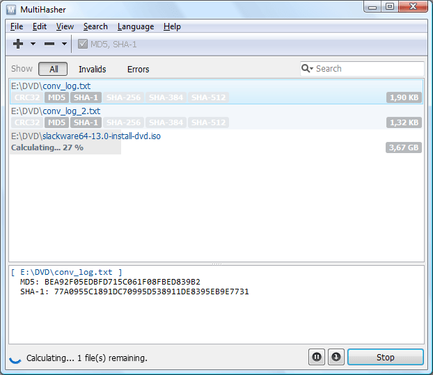 MultiHasher - Screenshot #5