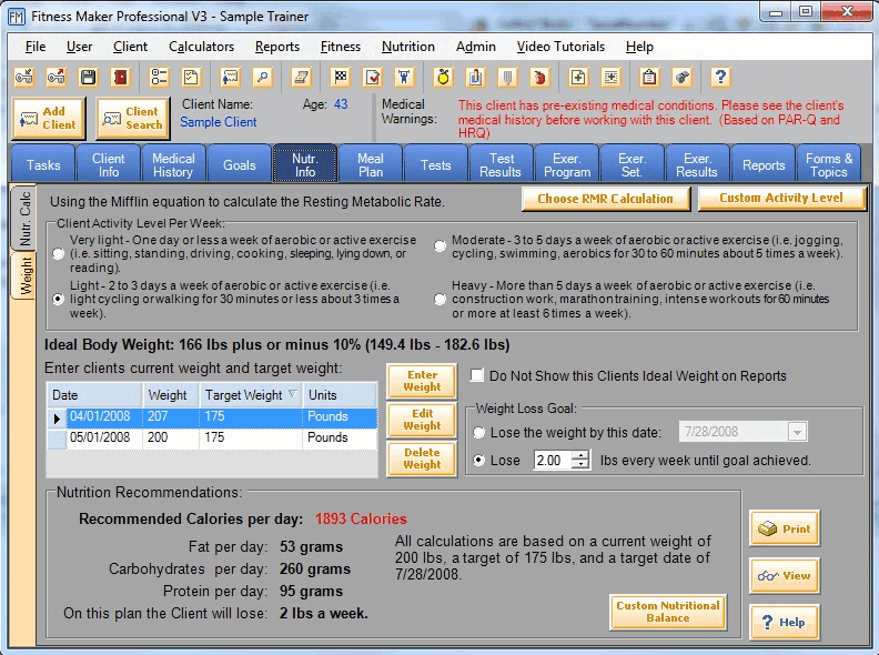 Fitness Maker Pro download for free SoftDeluxe