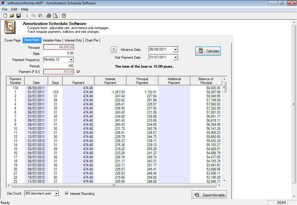 Amortization download for free SoftDeluxe