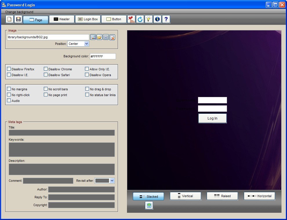 Password Login - Screenshot #1