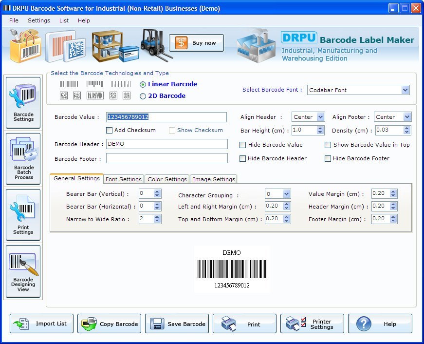 DRPU Barcode Software for Industrial (Non-Retail) Businesses - Screenshot #3