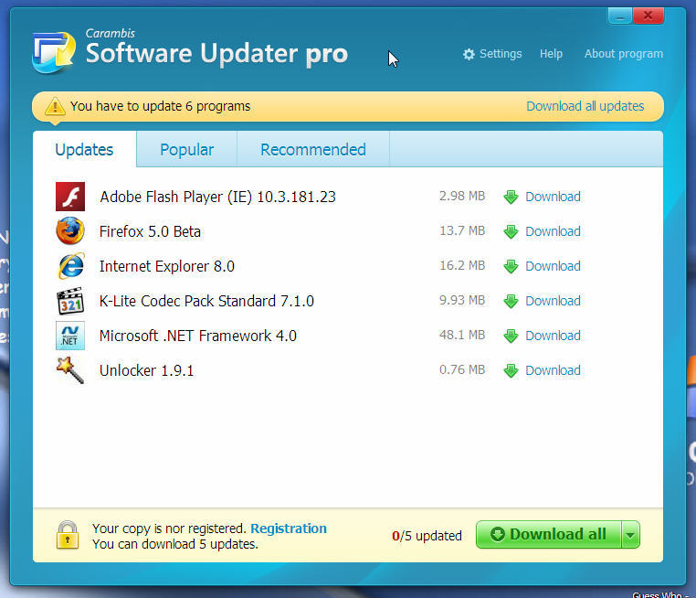 Carambis Driver Updater download the last version for android