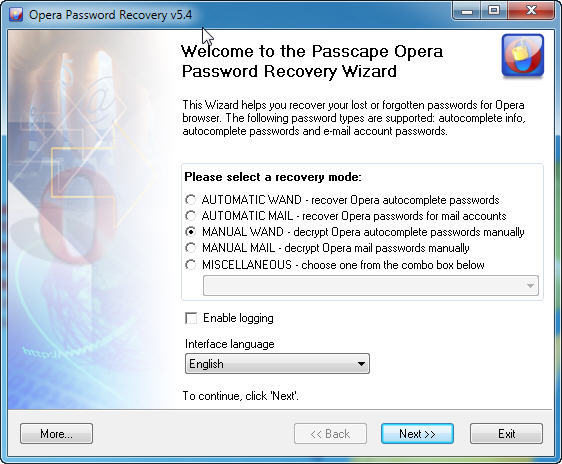 Opera Password Recovery - Screenshot #6