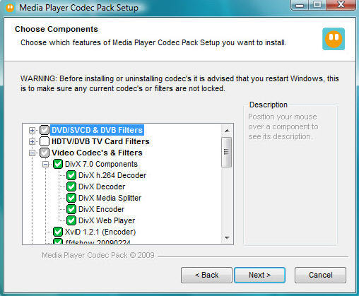 Media Player Codec Pack - Screenshot #13