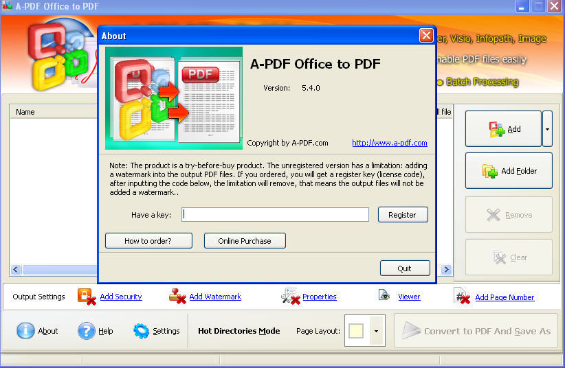 A-PDF Office to PDF download for free - SoftDeluxe