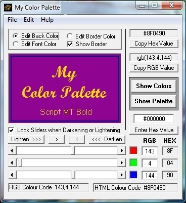 My Color Palette latest version - Get best Windows software