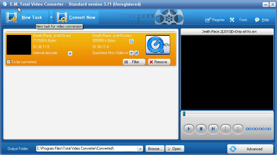 Effectmatrix Total Video Converter - Screenshot #4