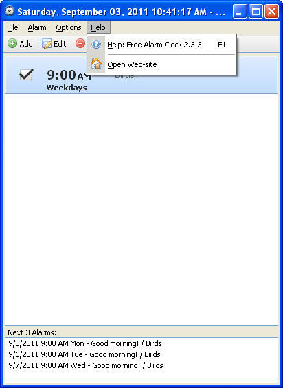 Free Alarm Clock - Screenshot #16