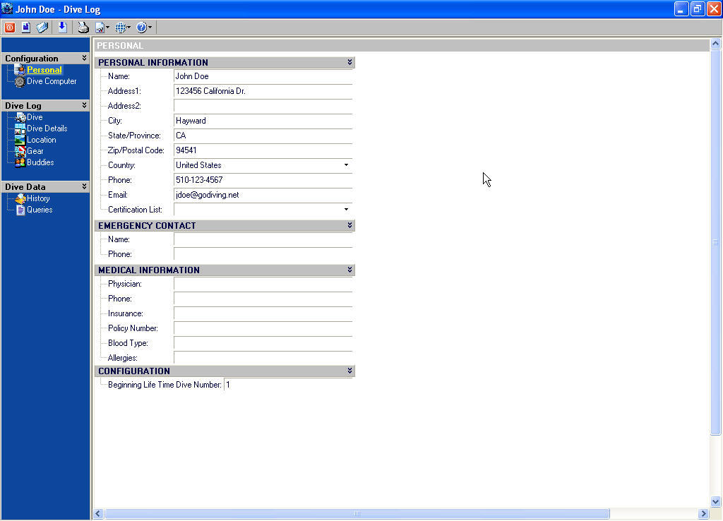 Oceanlog - Screenshot #1