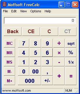 Moffsoft FreeCalc - Screenshot #2
