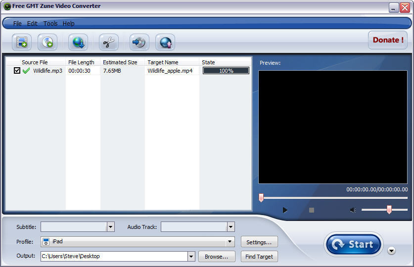 Free GMT Zune Video Converter download for free - SoftDeluxe