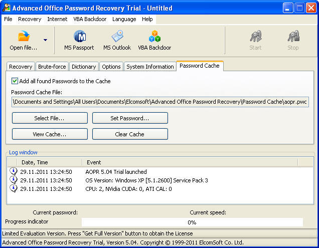 Advanced Office Password Recovery - Screenshot #18