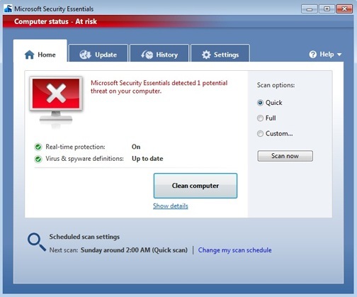 Microsoft Security Essentials - Screenshot #20