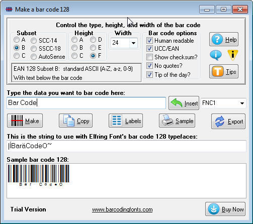 Bar Code 128 - Screenshot #7