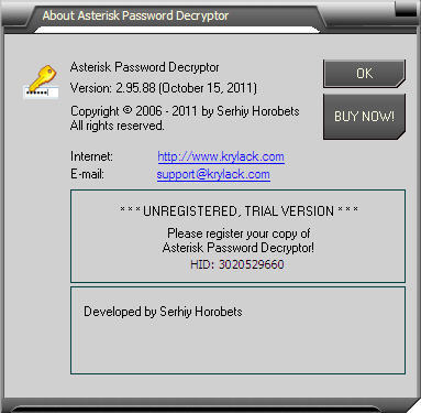 Asterisk Password Decryptor - Screenshot #6