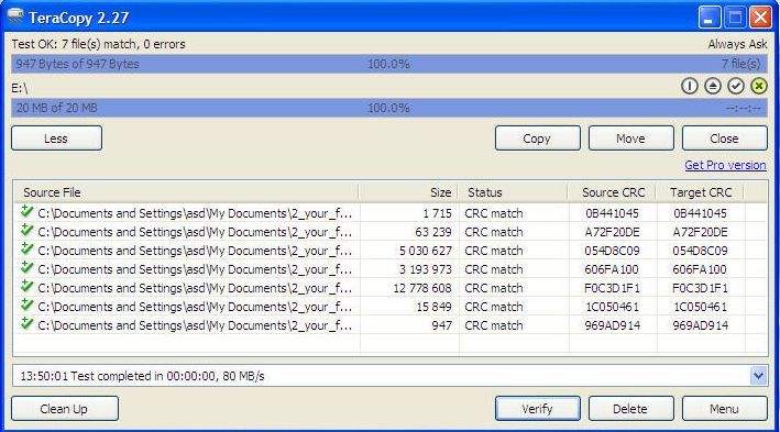 TeraCopy - Screenshot #11
