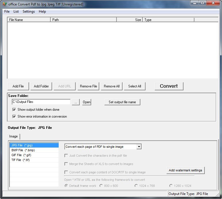 office Convert Pdf to Jpg Jpeg Tiff  - Screenshot #3