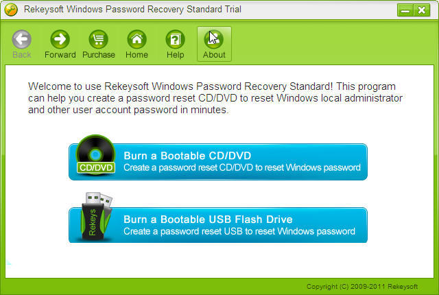 Rekeysoft Windows Password Recovery Standard - Screenshot #3