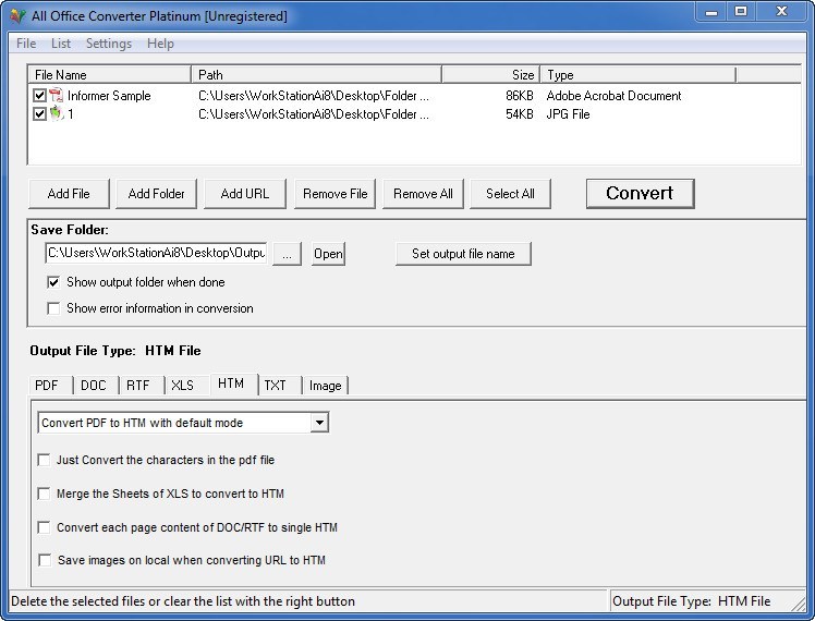 All Office Converter Platinum - Screenshot #3